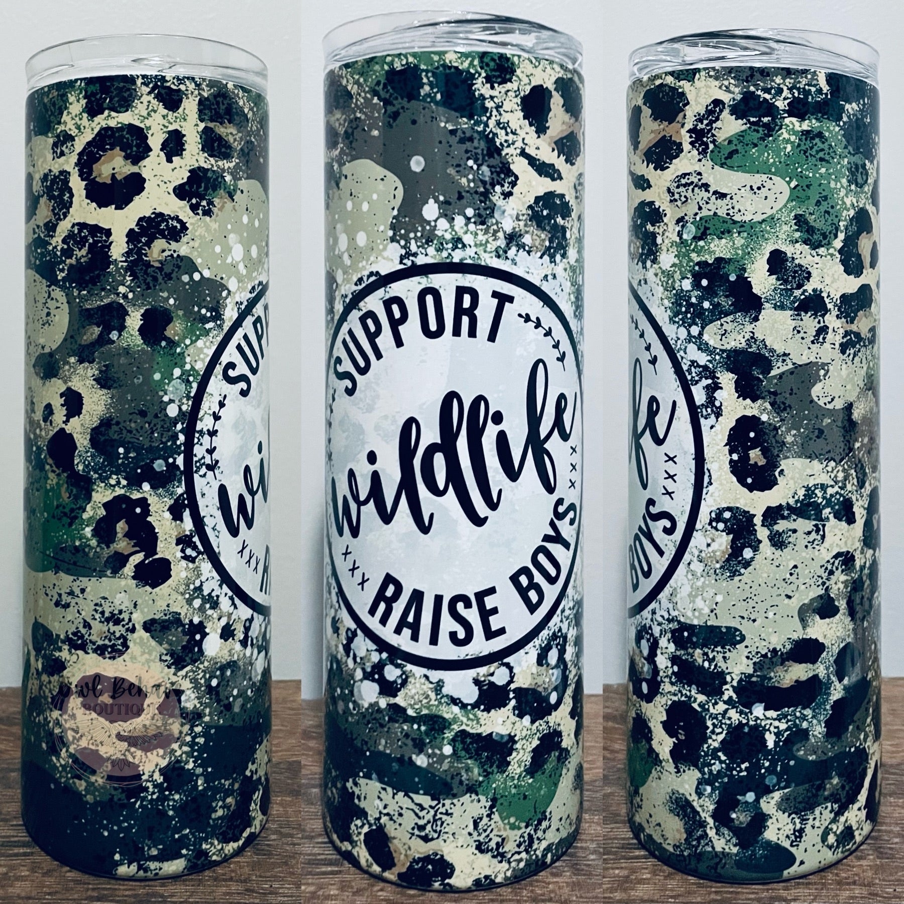 SUPPORT WILDLIFE RAISE BOYS TUMBLER