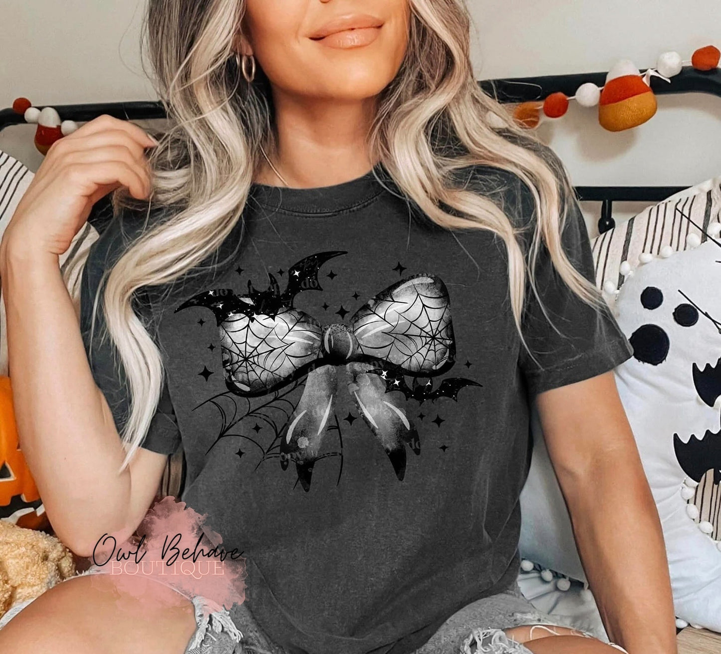 Batty Bow Adult T-Shirt