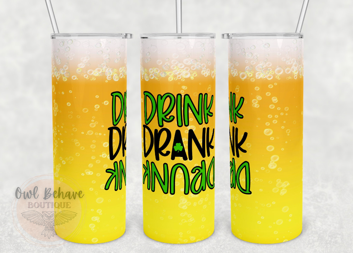 Drink Drank Drunk Sublimation Tumbler